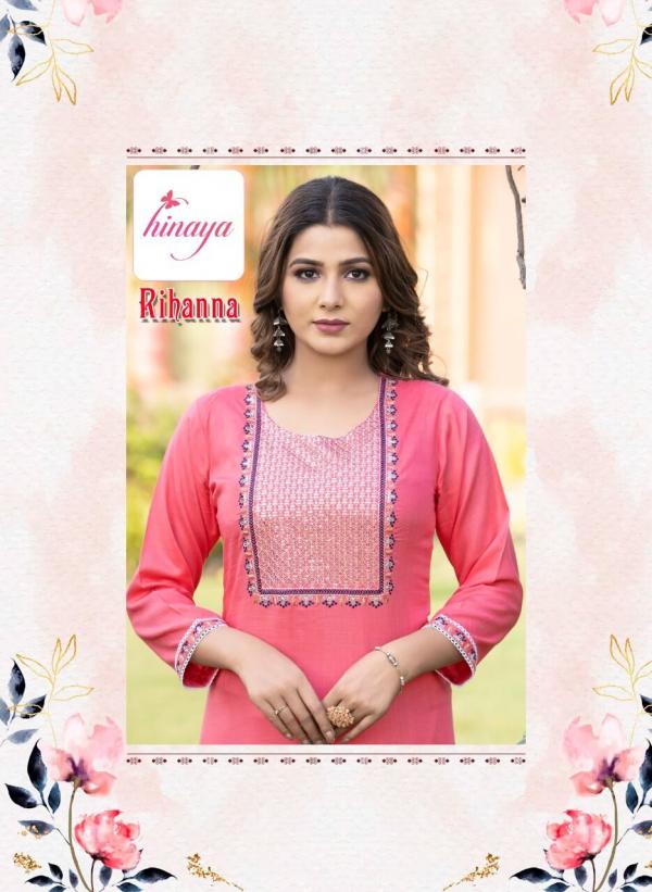 Hinaya Rihanna Vol 6 Regular Wear Kurti With Bottom Collection